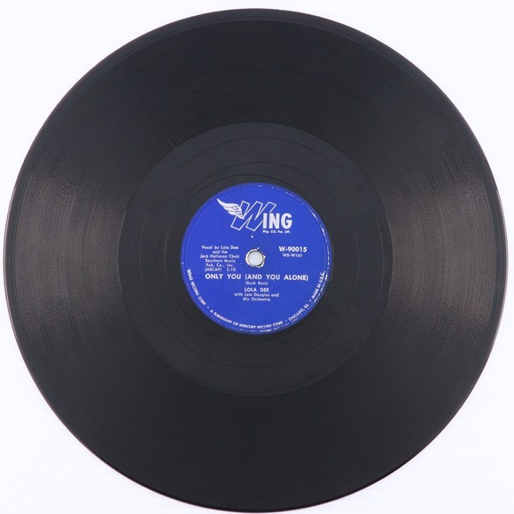 Lola Dee, Paper Roses / Only You (And You Alone) 1955  10" 78 rpm Record W-90015 - Picture 4 of 15